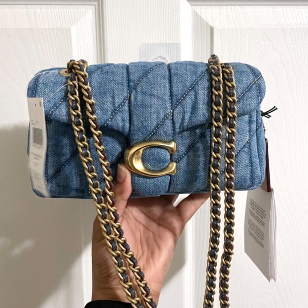 New Coach Denim Tabby Shoulder Bag 20 - Picture 7 of 10